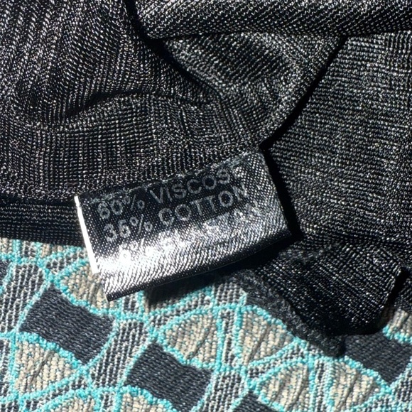 Iren Klairie Geometric Print Retro 3d Flower Detail Puffed Cuffs Size EU38 USM - Picture 6 of 6